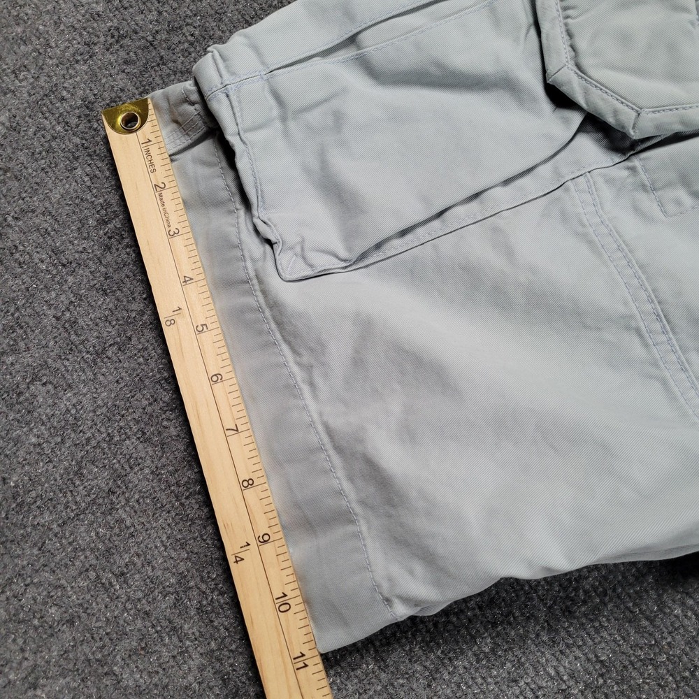 Polo Ralph Lauren Cargo Shorts‎ Mens 34 Gray Cotton Canvas Relaxed DISTRESSED - Picture 7 of 8